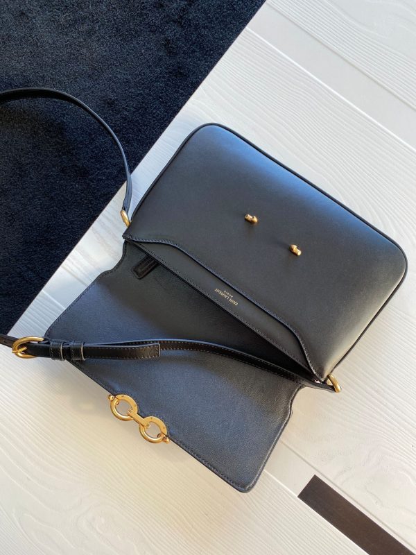 Saint Laurent Le Maillon Bag In Black Calfskin